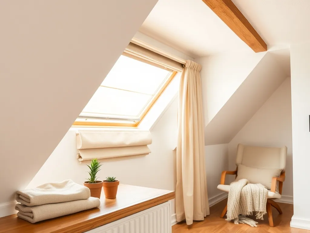 Jak zasłonić skośne okna?