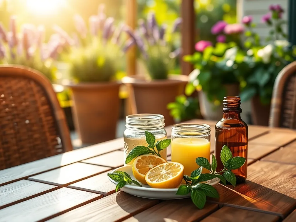 Co odstrasza muchy na tarasie?