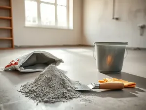 Kobieta montuje ozdobną sztukaterię na ścianie w nowoczesnym, eleganckim salonie.